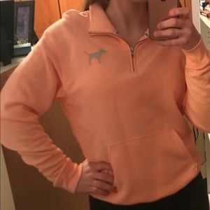 VS PINK quarter-zip pullover sweatshirt